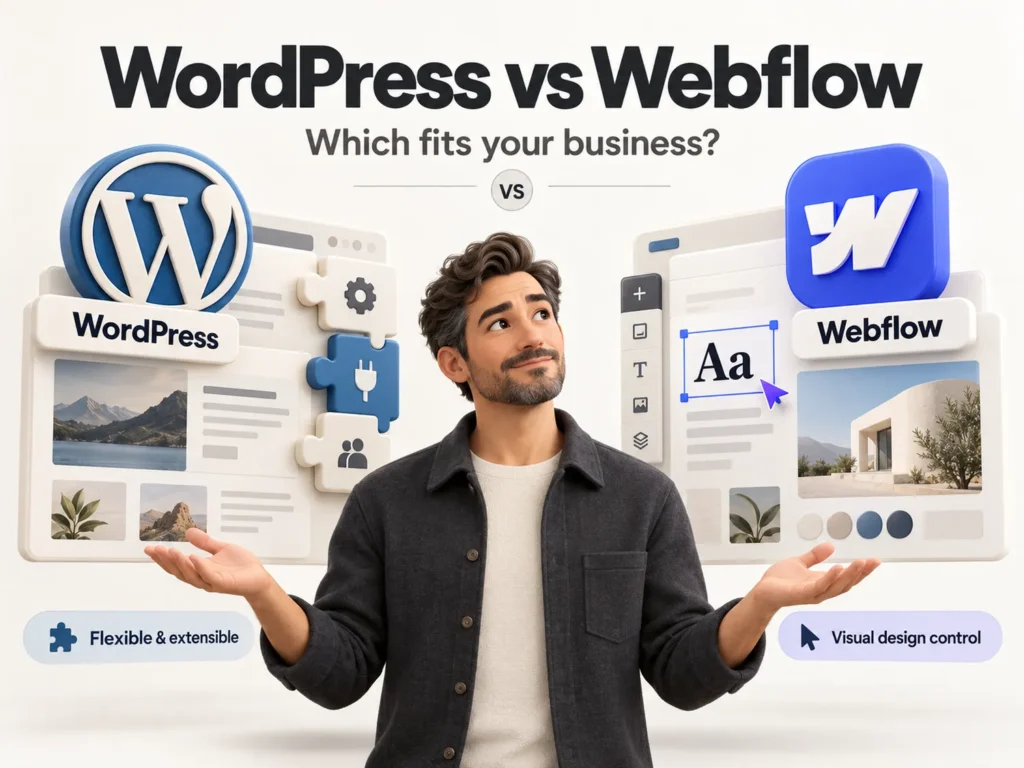 WordPress vs Webflow: Which One Fits Your Business?